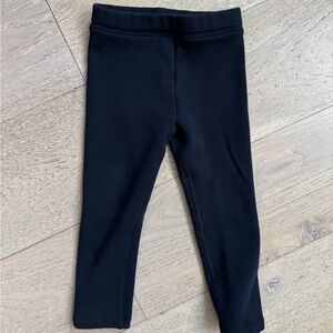 Primary Toddler Black Fleece-Lined Leggings Size 3T